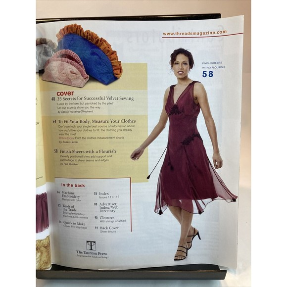 Taunton's Threads Magazine January 2005 #116 See Pics for Articles - Picture 3 of 3